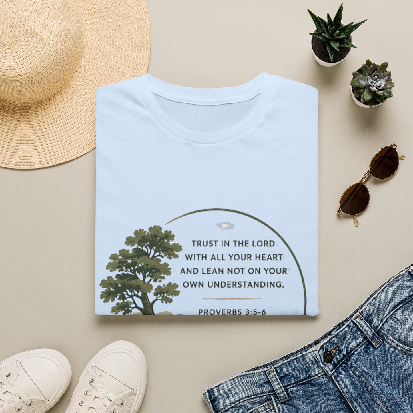 Resilience Bible Verse T‑Shirt — Proverbs 3:5-6 Inspirational Faith Tee