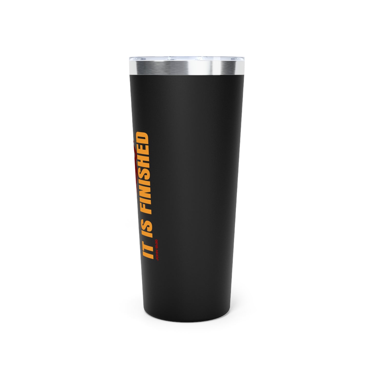 22oz Insulated Tumbler - 'It Is Finished' Lion Design, Vacuum Travel Cup