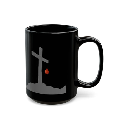 Inspirational Black Mug with Cross Design - Perfect Gift for Faithful Moments