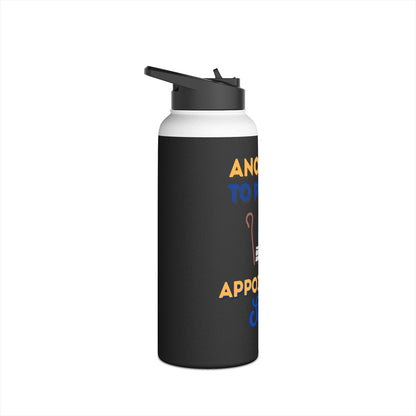 Anointed to Preach • Stainless Steel Water Bottle – Appointed to Serve (Christian Faith Design)