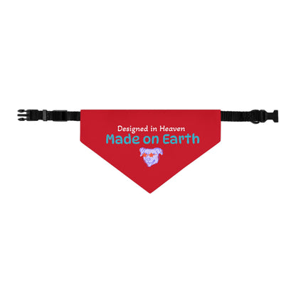 Designed in Heaven, Made on Earth-Custom Pet Bandana Collar