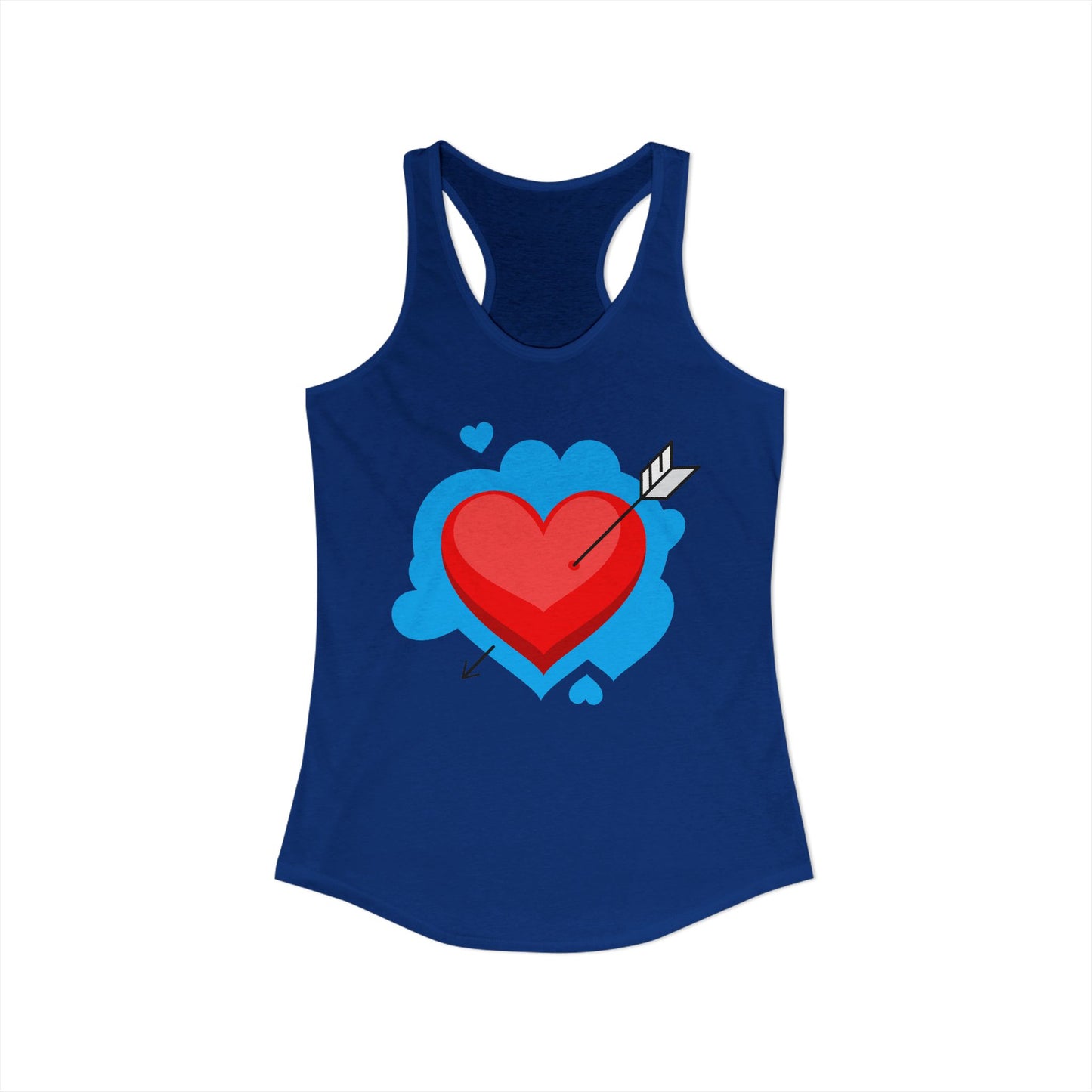 Valentine's Day Heart Racerback Tank for Women