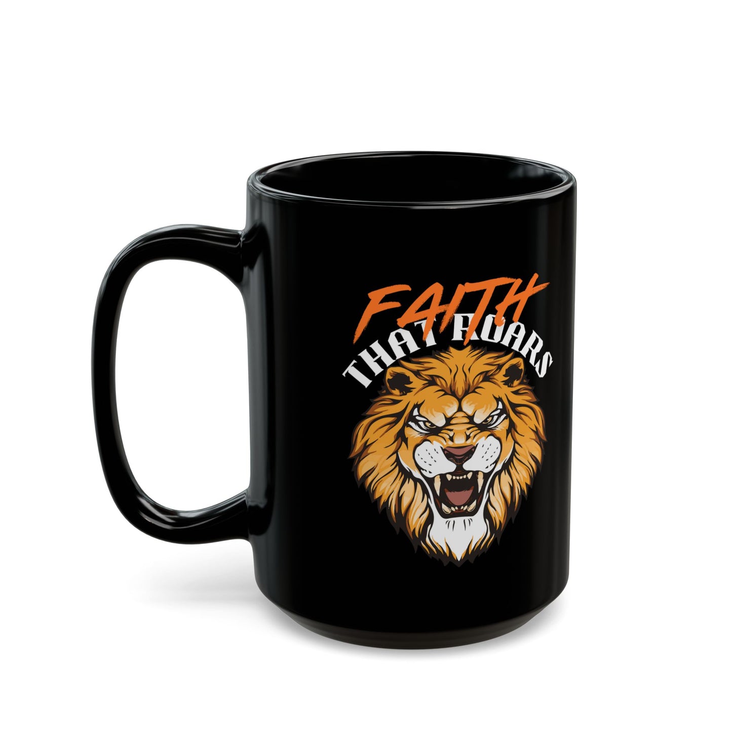 Faith That Roars -Bold Lion Design, Perfect for Inspiration and Motivation