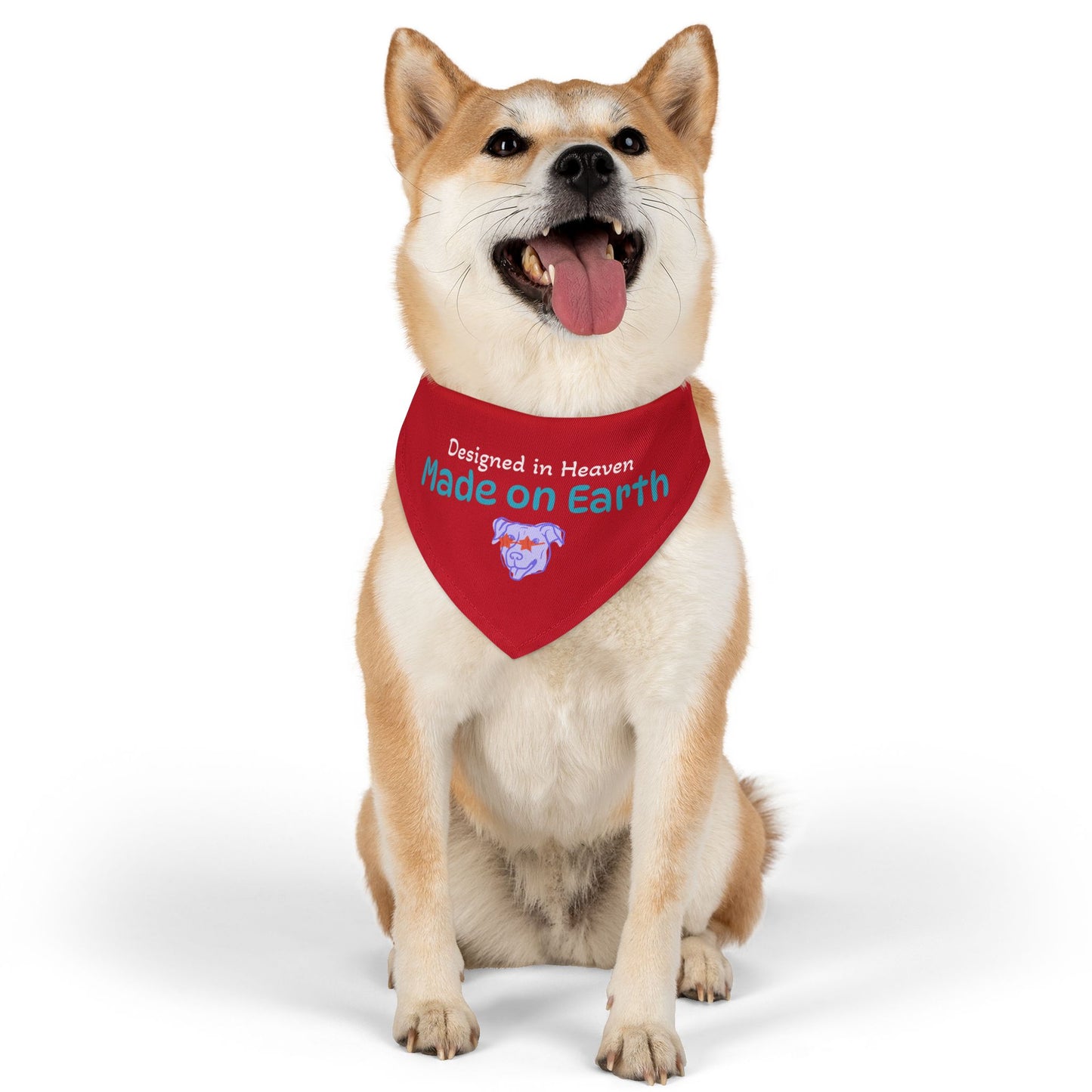 Designed in Heaven, Made on Earth-Custom Pet Bandana Collar