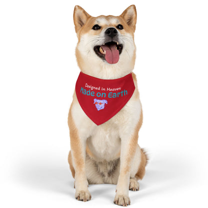 Designed in Heaven, Made on Earth-Custom Pet Bandana Collar