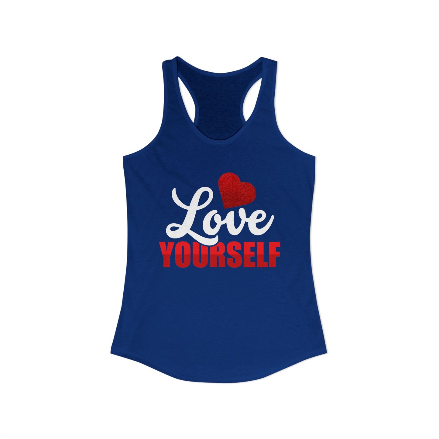 Love Yourself Racerback Tank Top - Women's Motivational Workout Wear