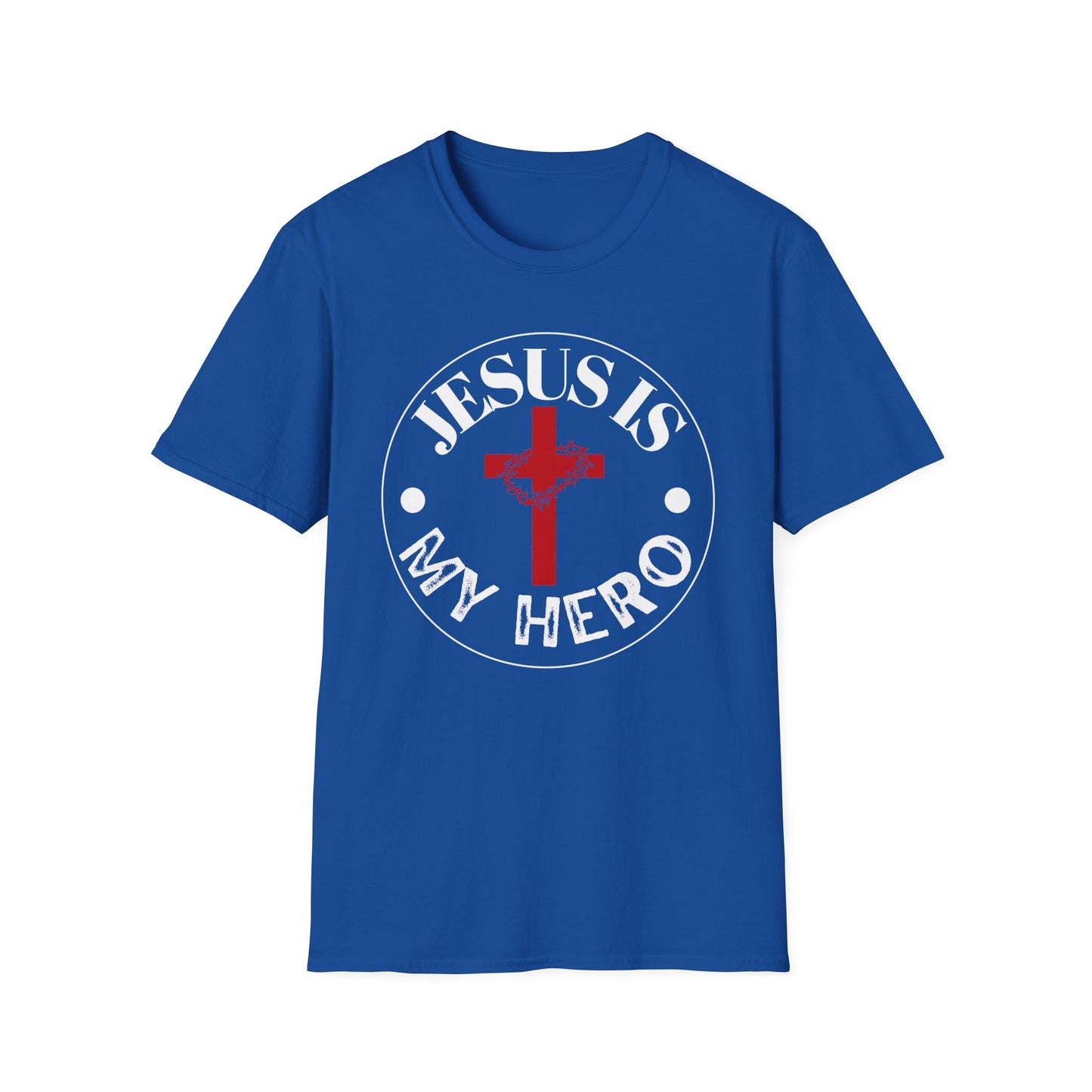 'Jesus is My Hero' Faith-Inspired Unisex Softstyle T-Shirt