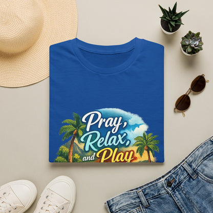 Pray, Relax & Play Beach T-Shirt