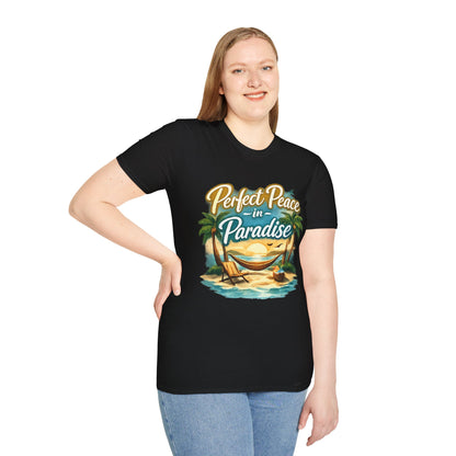 Perfect Peace in Paradise T-Shirt — Tropical Beach Graphic Tee