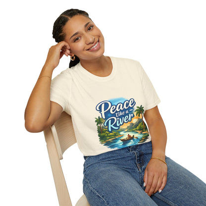 Peace Like a River T‑Shirt — Scenic River Prayer Tee