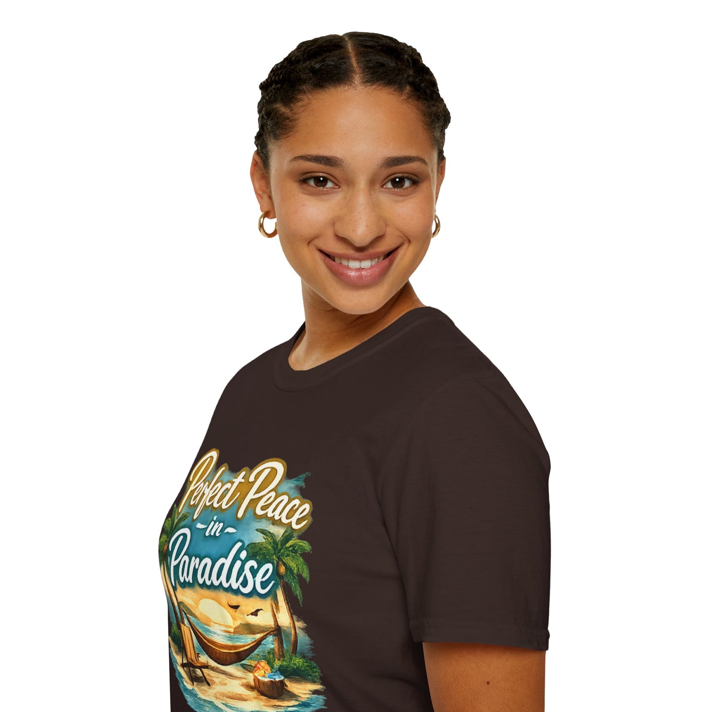 Perfect Peace in Paradise T-Shirt — Tropical Beach Graphic Tee