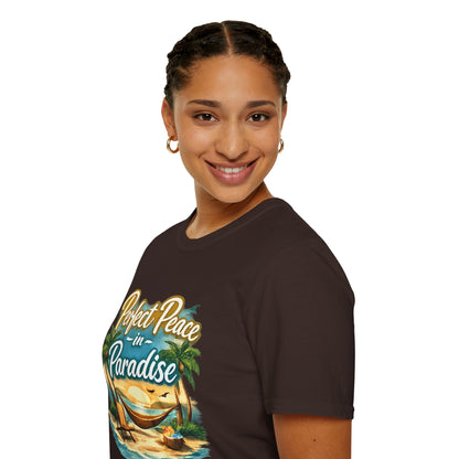 Perfect Peace in Paradise T-Shirt — Tropical Beach Graphic Tee