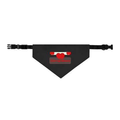 I Love my Human Pet Bandana Collar for Stylish Pets