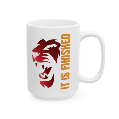 Inspirational Ceramic Mug - "It's Finished" - Perfect Gift for Coffee Lovers and Motivational Moments