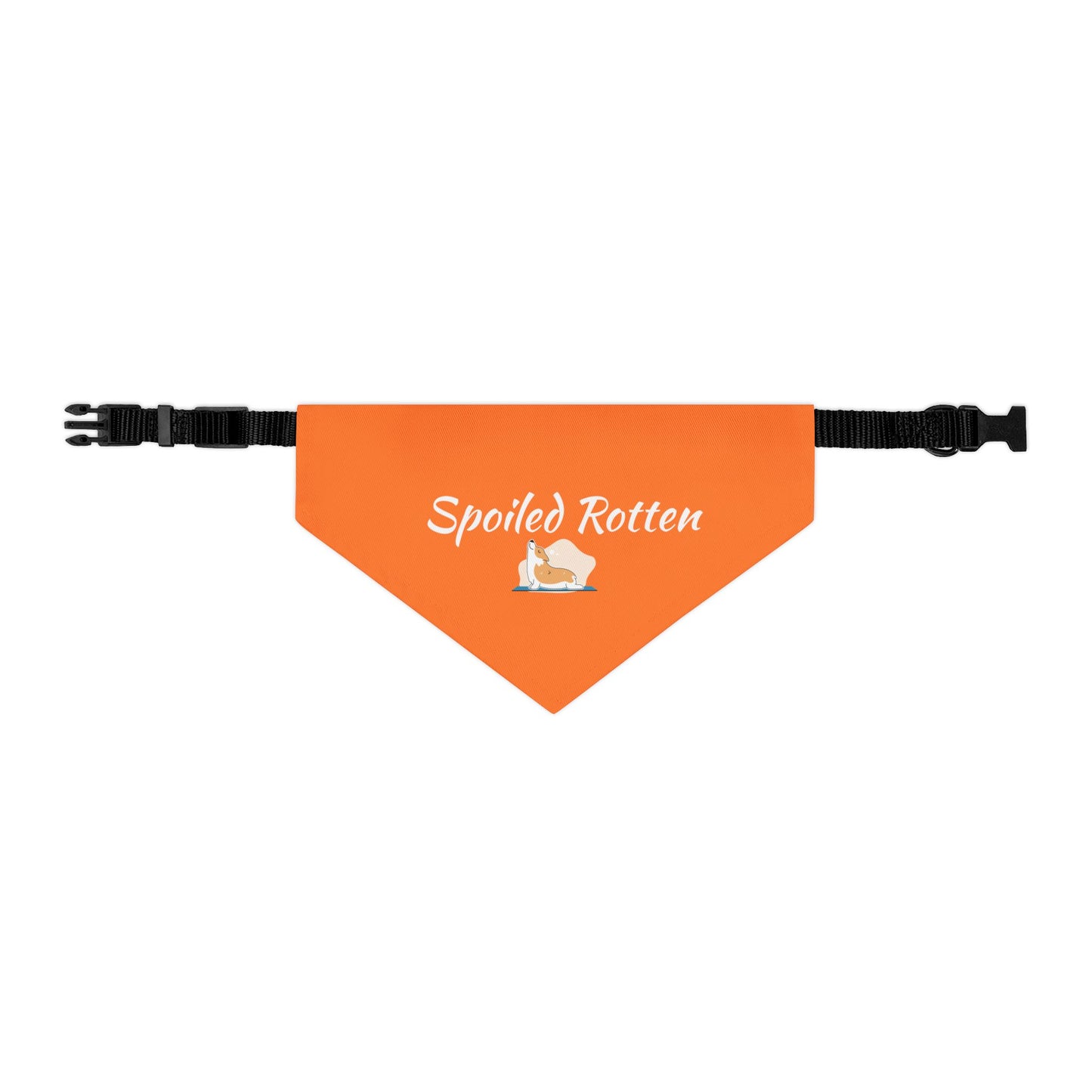 Spoiled Rotten Pet Bandana Collar - Cute Dog Accessory for Spoiled Pets