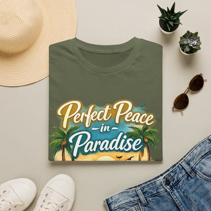 Perfect Peace in Paradise T-Shirt — Tropical Beach Graphic Tee