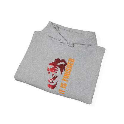 Bold Lion Hoodie - 'It Is Finished' Statement Sweatshirt