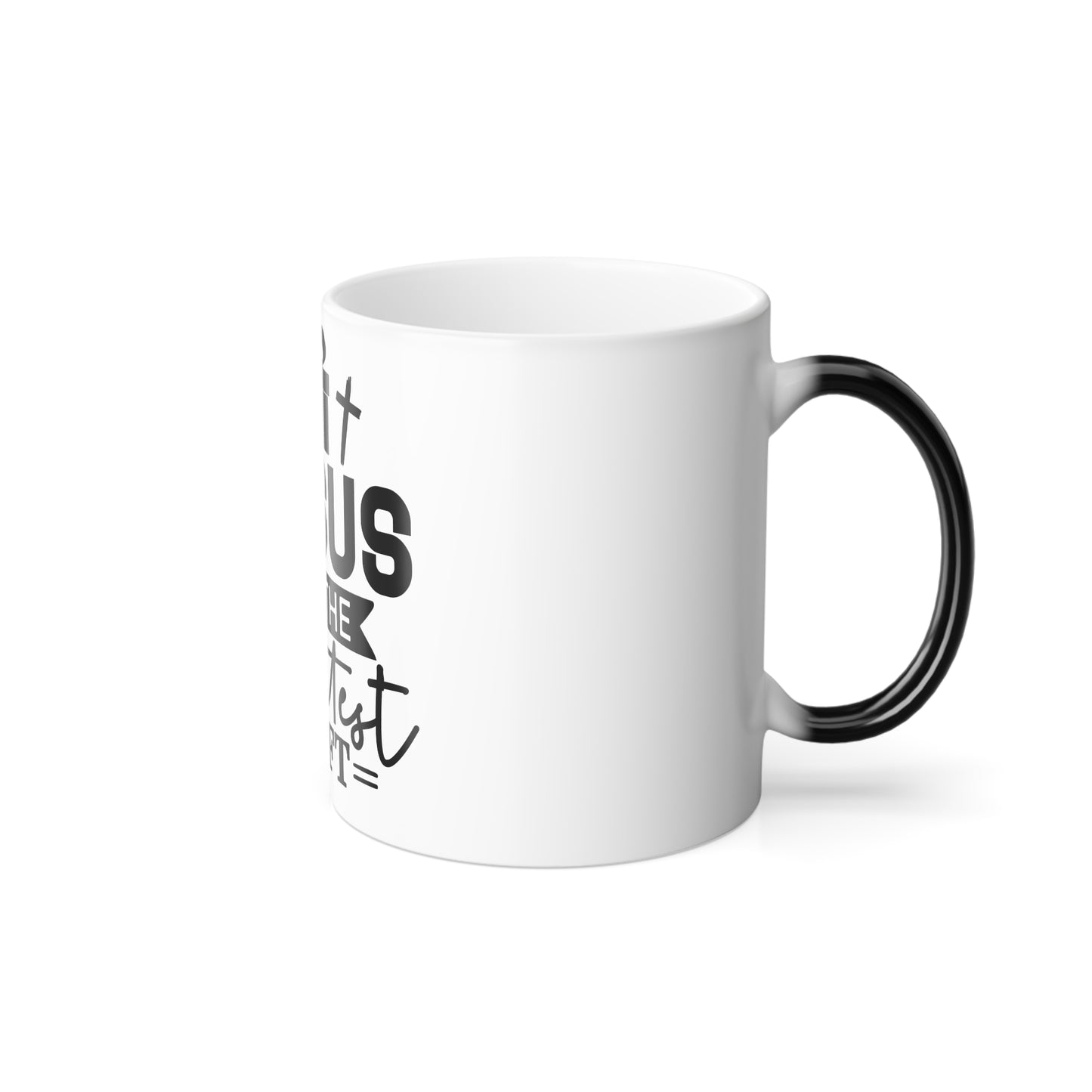 Color‑Changing Mug — "Jesus Is the Greatest Gift" Christian Coffee Cup, 11 oz (Holiday/Christmas Gift)