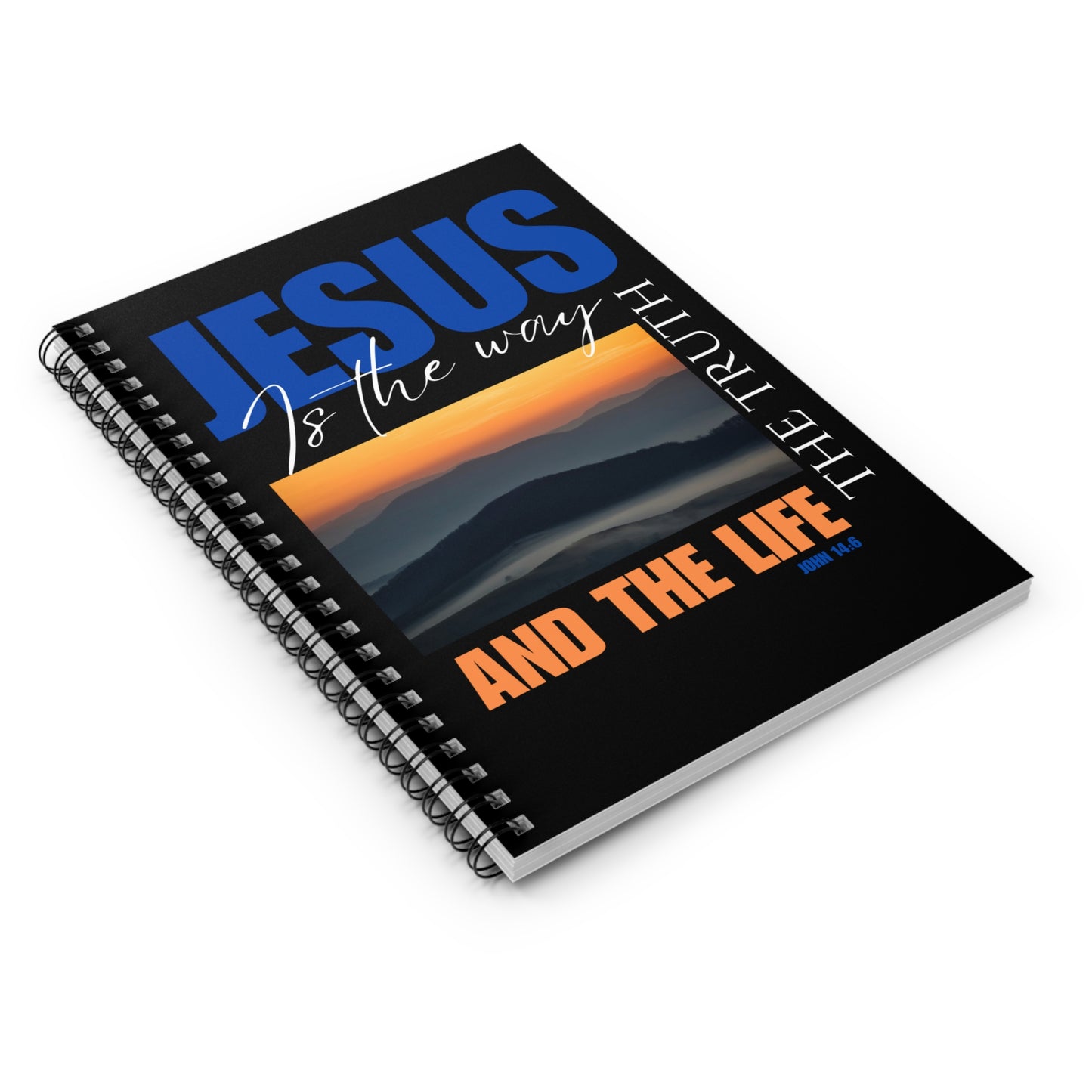 Inspirational Spiral Notebook - 'Jesus is the Way, the Truth, and the Life'