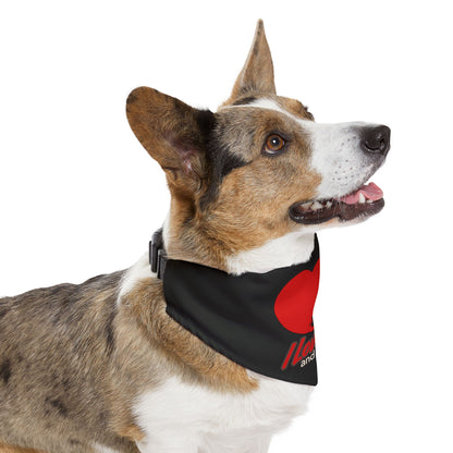 I Love my Human Pet Bandana Collar for Stylish Pets