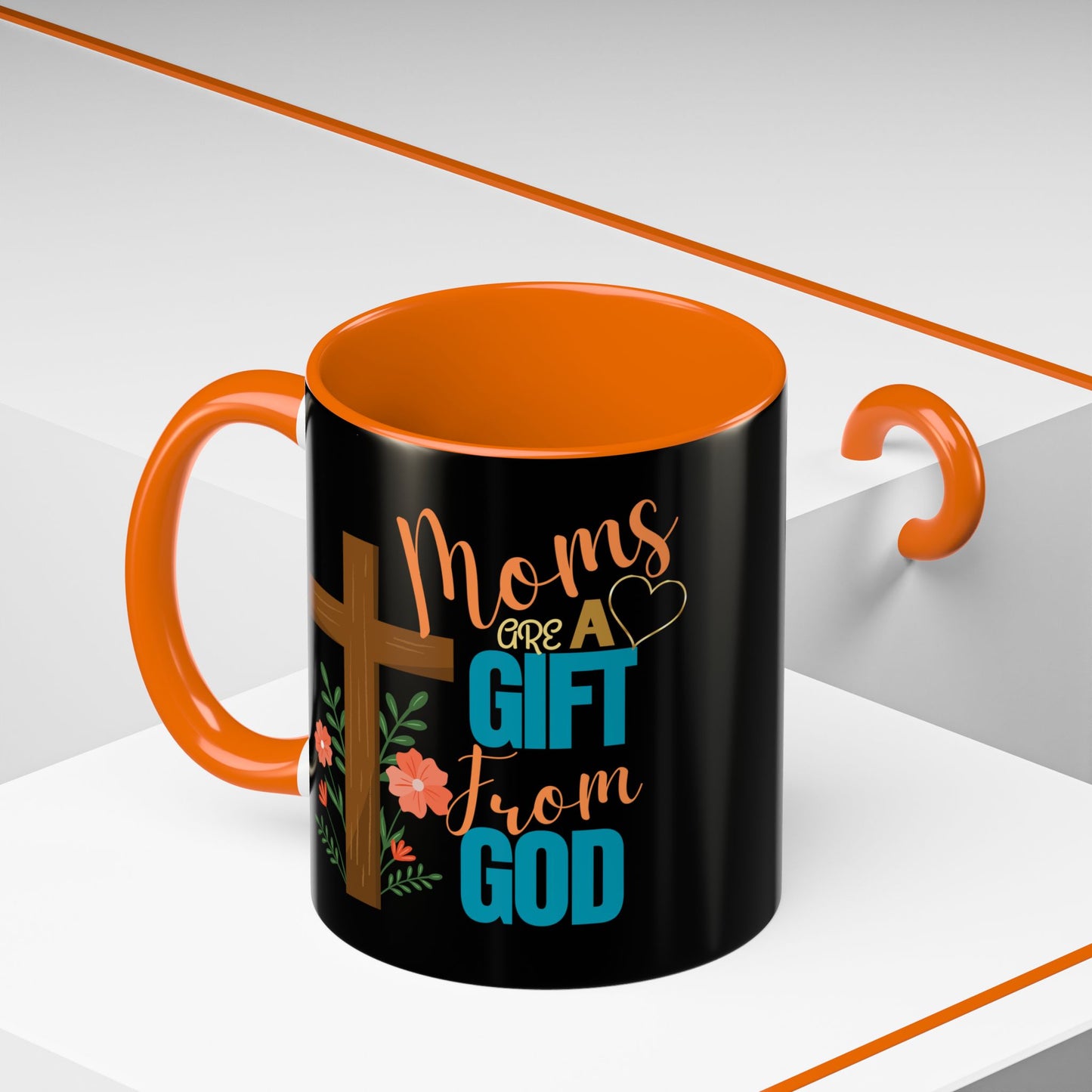 Inspirational Coffee Mug for Moms - 'Moms Are A Gift From God' Design