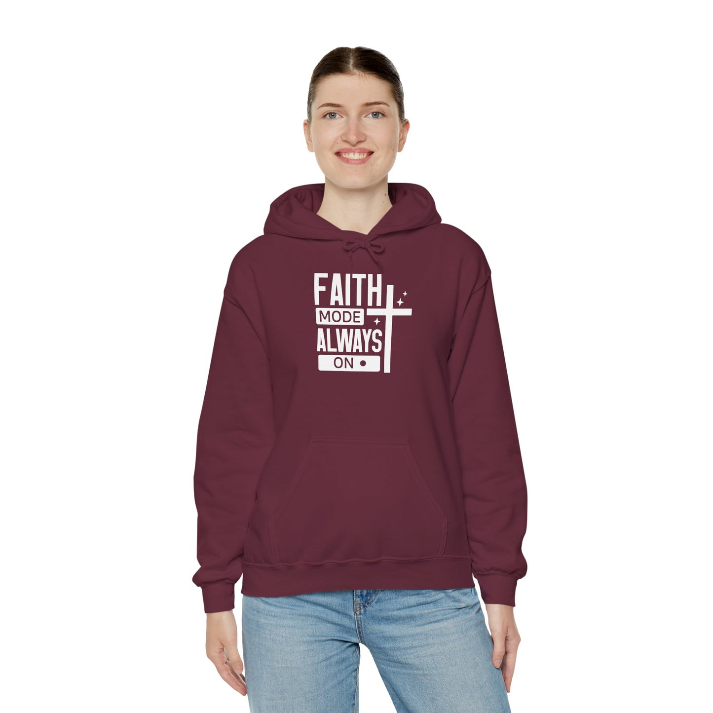 Faith Mode Hooded Sweatshirt - Unisex Heavy Blend™