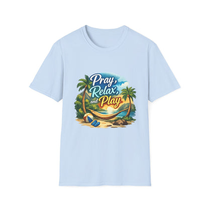 Pray, Relax & Play Beach T-Shirt