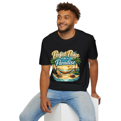 Perfect Peace in Paradise T-Shirt — Tropical Beach Graphic Tee