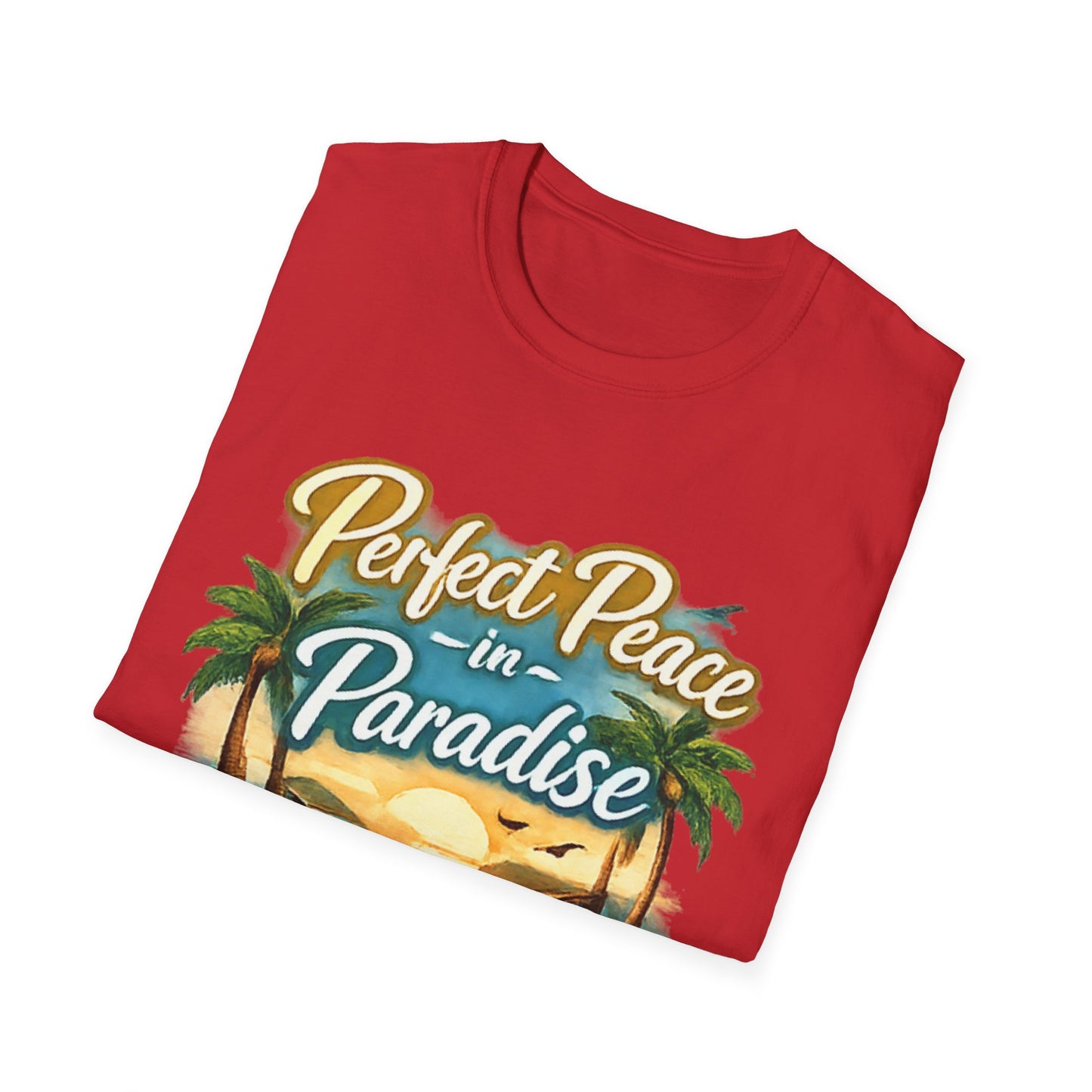 Perfect Peace in Paradise T-Shirt — Tropical Beach Graphic Tee