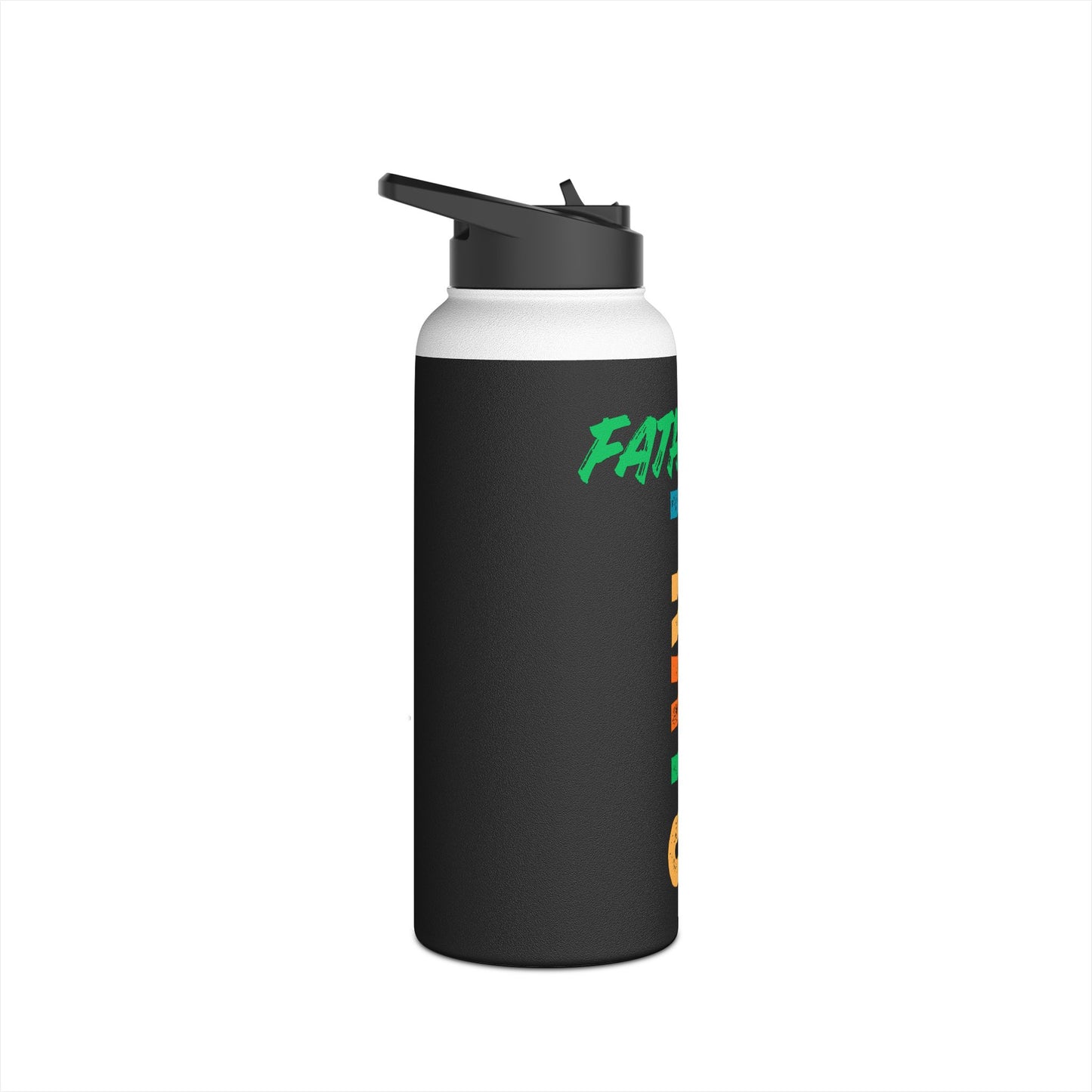 Prayer Vibes Stainless Steel Water Bottle — “Prayer” Vertical Color Block Design