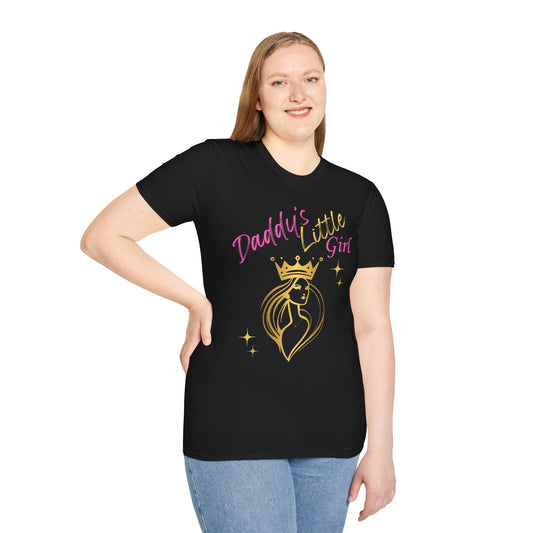 Daddy's Little Girl Unisex Softstyle T-Shirt - Cute Gift for Dads & Daughters