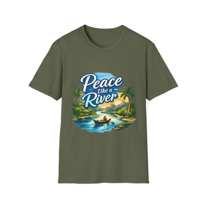 Peace Like a River T‑Shirt — Scenic River Prayer Tee
