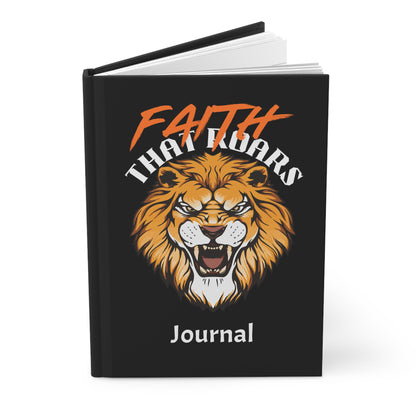 Bold Lion Faith Journal - Hardcover Matte Office Notebook