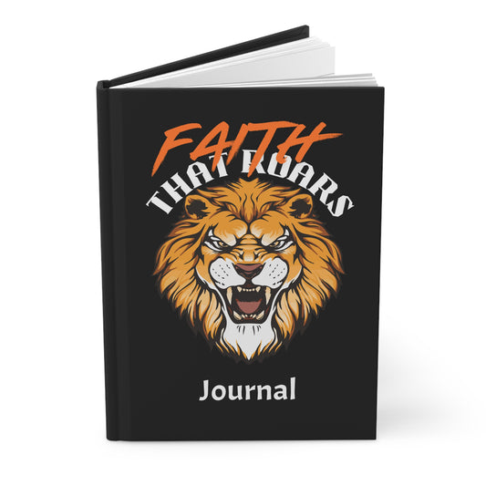 Bold Lion Faith Journal - Hardcover Matte Office Notebook