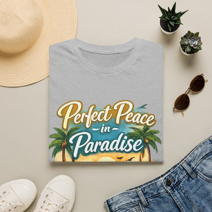 Perfect Peace in Paradise T-Shirt — Tropical Beach Graphic Tee