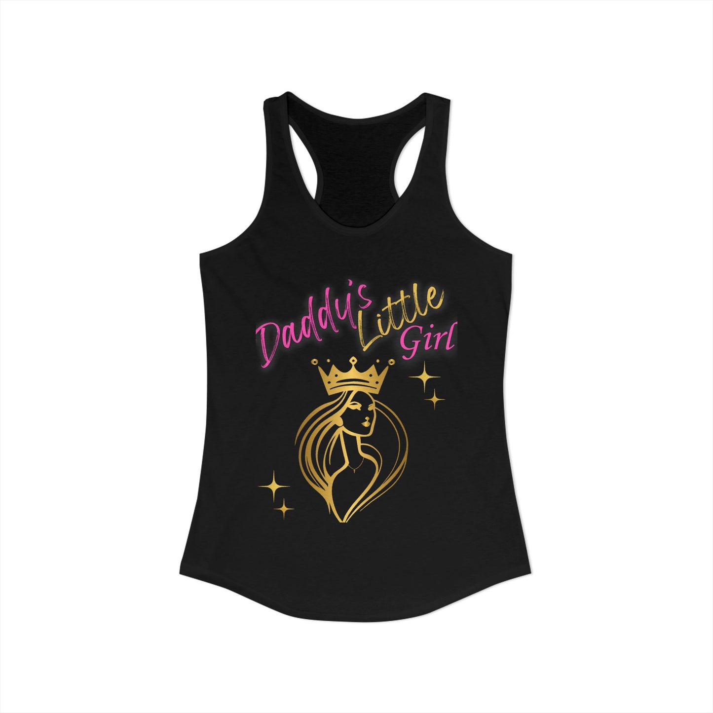Daddy's Little Girl Racerback Tank Top - Stylish & Fun Women's Athletic Wear