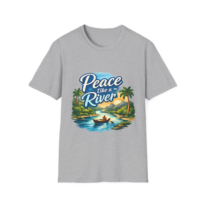 Peace Like a River T‑Shirt — Scenic River Prayer Tee