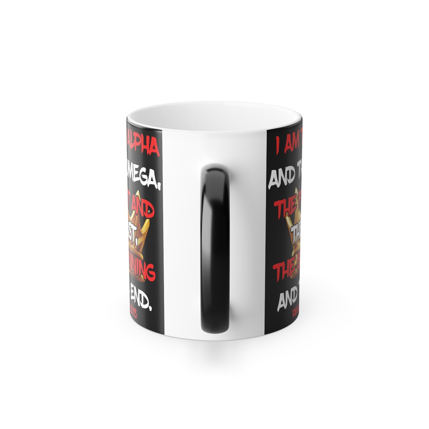 I Am The Alpha Inspirational Color Morphing Mug - Faith-Based Design, 11oz