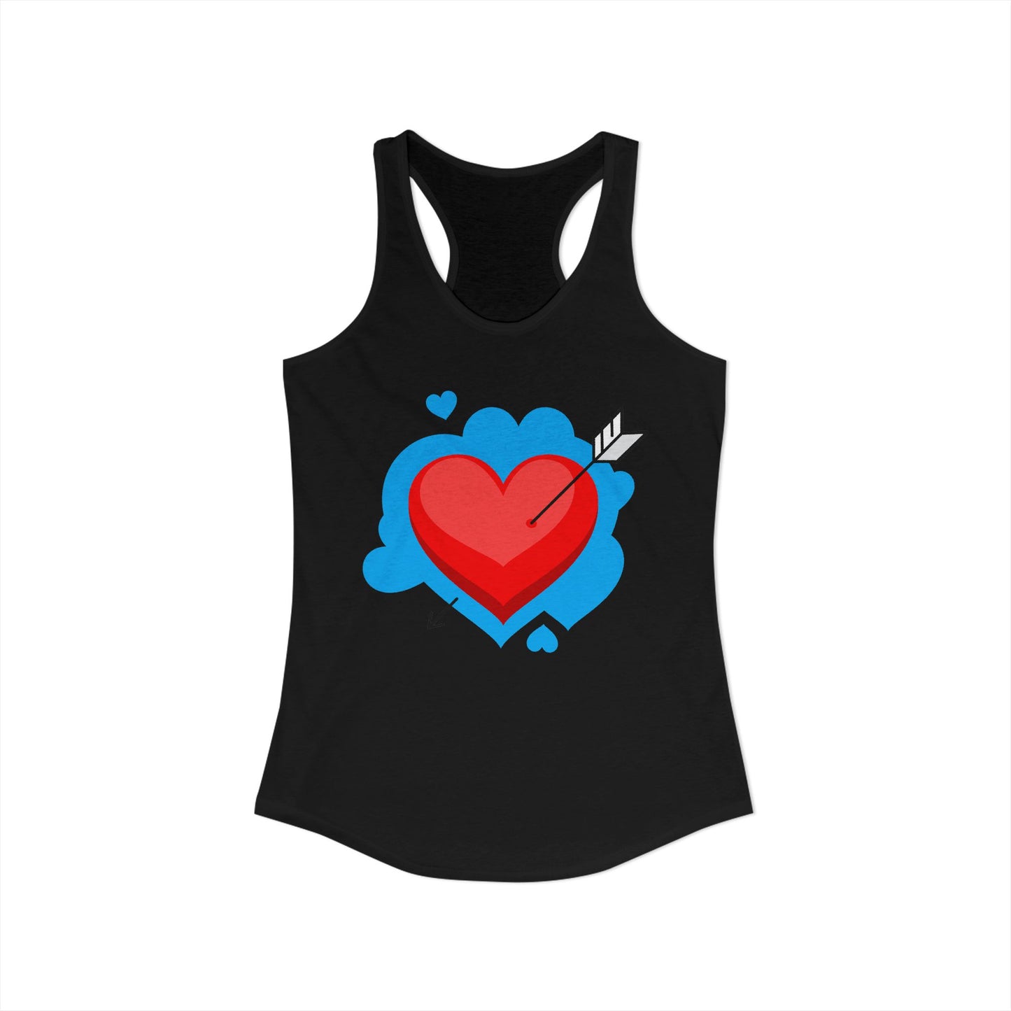 Valentine's Day Heart Racerback Tank for Women