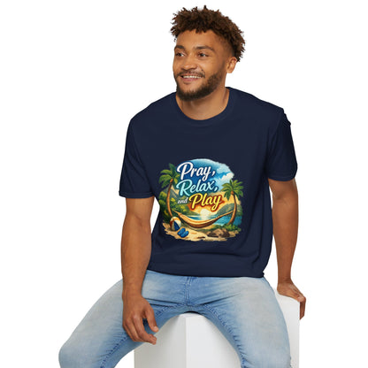 Pray, Relax & Play Beach T-Shirt