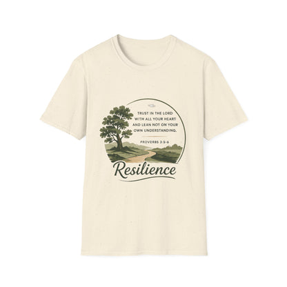 Resilience Bible Verse T‑Shirt — Proverbs 3:5-6 Inspirational Faith Tee