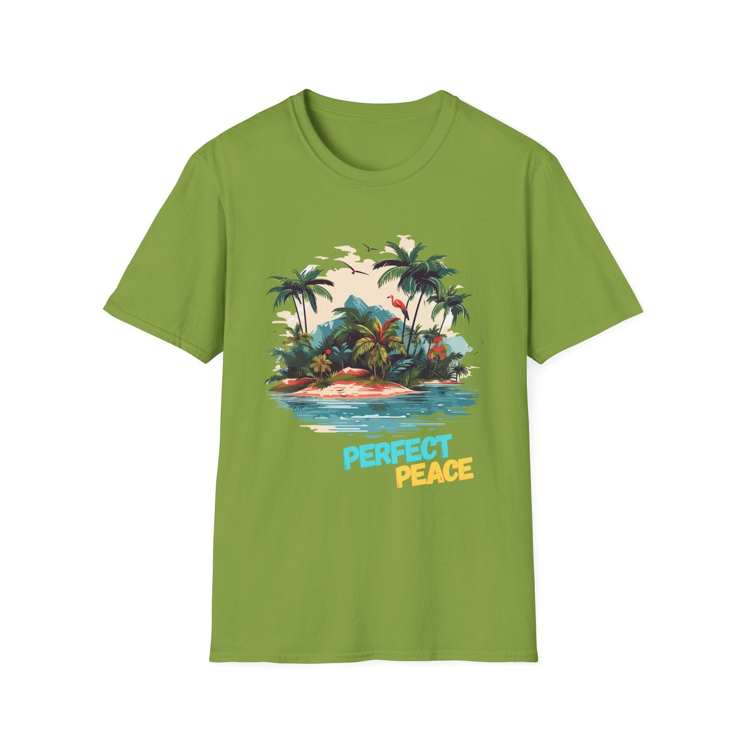 Tropical Peace T-Shirt, Casual Tee, Summer Vibes Shirt, Relaxing Island Top, Perfect for Vacations, Gifts for Beach Lovers