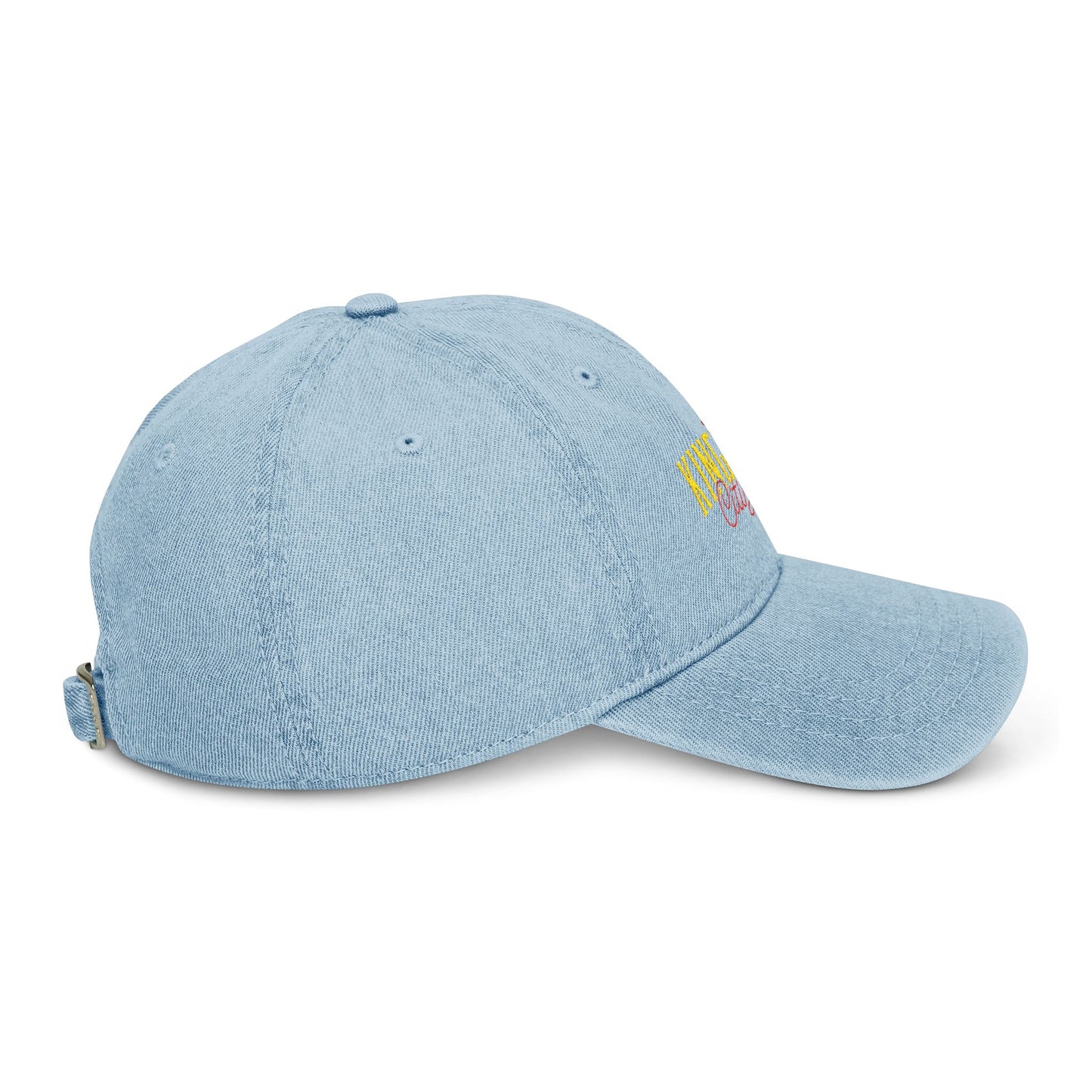 Kingdom Citizen Embroidered Denim Hat - Stylish Faith-Based Accessory