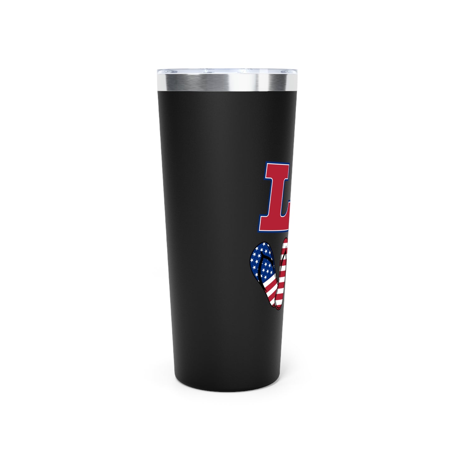 Patriotic Love Tumbler | 22oz Copper Insulated | Perfect Gift for Independence Day, BBQs, Summer Parties, Family Gatherings, and More