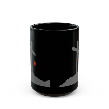 Inspirational Black Mug with Cross Design - Perfect Gift for Faithful Moments