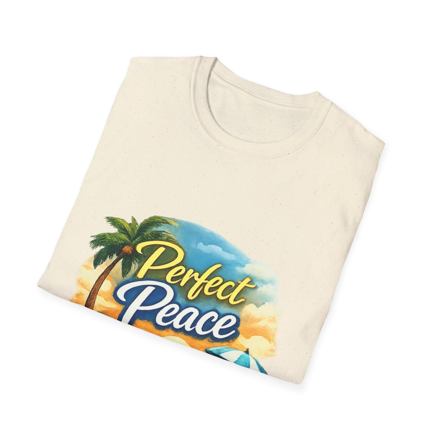 Perfect Peace Beach T-Shirt — Tropical Palm Sunset Graphic Tee