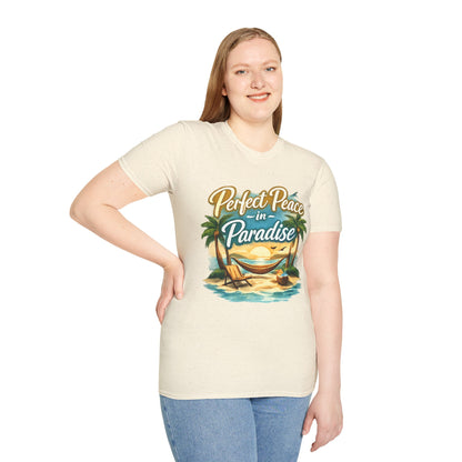 Perfect Peace in Paradise T-Shirt — Tropical Beach Graphic Tee