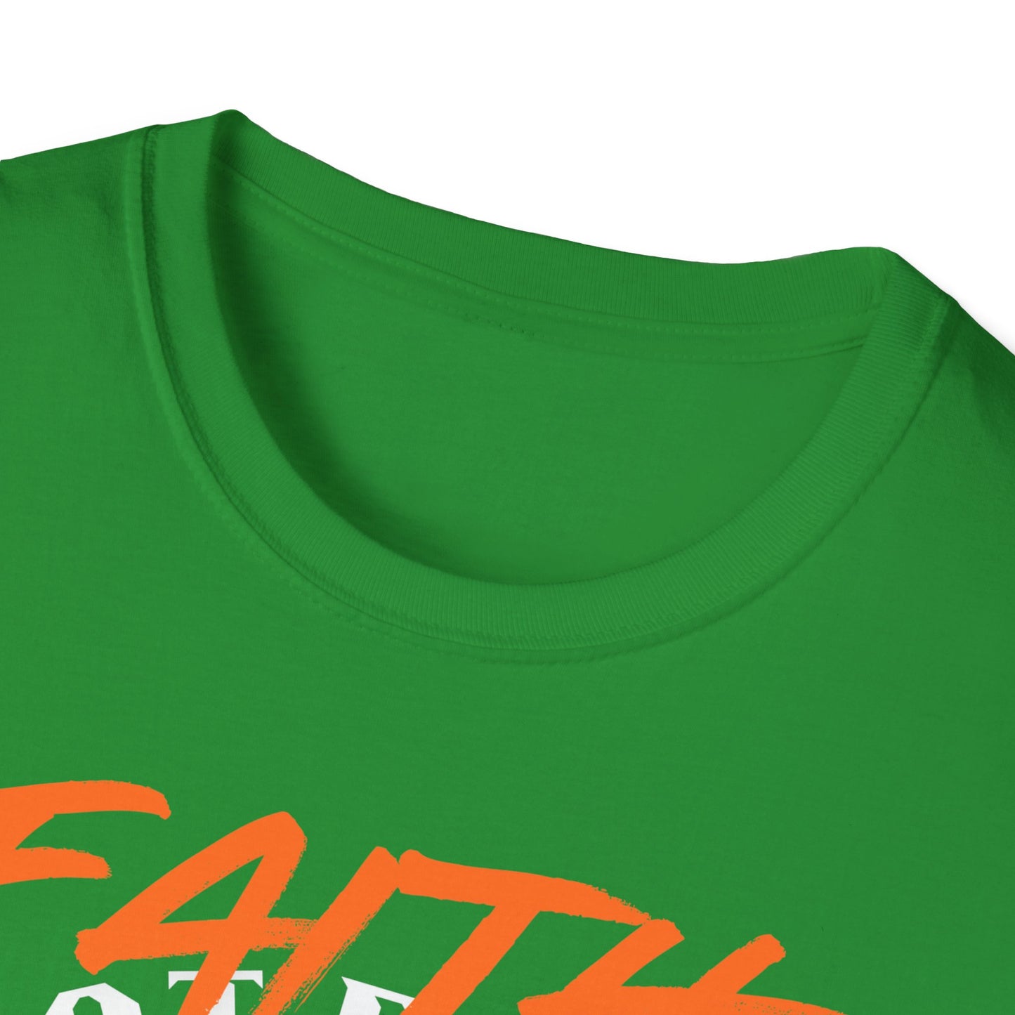 Faith That Roars Unisex Softstyle T-Shirt - Bold Lion Design for Inspiration