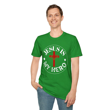 'Jesus is My Hero' Faith-Inspired Unisex Softstyle T-Shirt