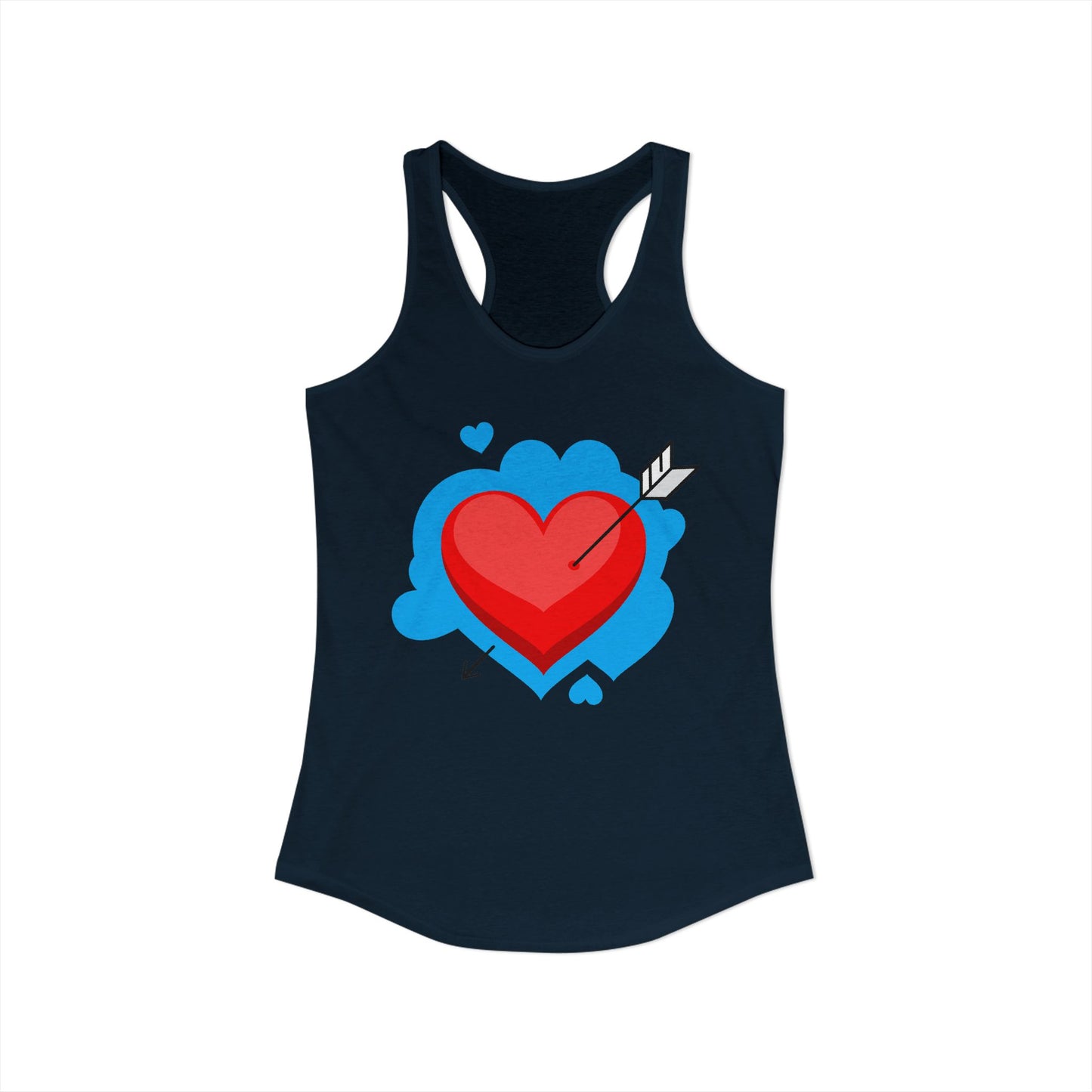 Valentine's Day Heart Racerback Tank for Women